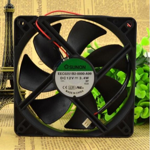 SUNON EEC0251B2-0000-A99 12V 3.4W 12CM 120*120*25 2 line mute fan SUNON EEC0251B2-0000-A99 12V 3.4W 12CM 120*120*25 2 line mute fan