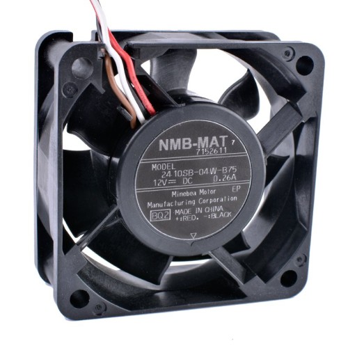 NMB 2410SB-04W-B75 DC12V 0.26A 4wire double ball bearing fan NMB 2410SB-04W-B75 DC12V 0.26A 4wire double ball bearing fan