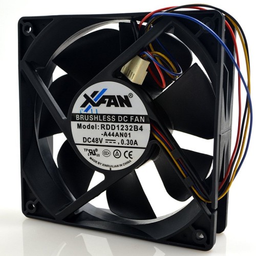 XFAN RDD1232B4-A44AN01 DC48V 0.30A 4-wire brushless cooling fan XFAN RDD1232B4-A44AN01 DC48V 0.30A 4-wire brushless cooling fan