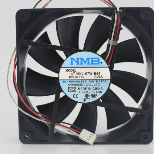 NMB 4710KL-07W-B56 12CM 48V 0.24A Industrial cooling fan NMB 4710KL-07W-B56 12CM 48V 0.24A Industrial cooling fan