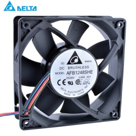 Delta AFB1248SHE 48V 0.40A 12cm 4-wire double ball server Cooling fan