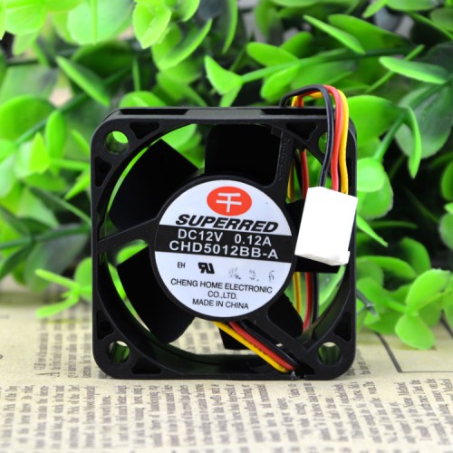 SUPERRED CHD5012BB-A 5CM 12V 0.12A Double ball bearing cooling fan SUPERRED CHD5012BB-A 5CM 12V 0.12A Double ball bearing cooling fan