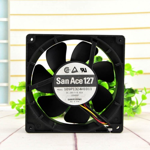 Sanyo 109P1324H1011 130*130*38mm 24V inverter regulator fan Sanyo 109P1324H1011 130*130*38mm 24V inverter regulator fan