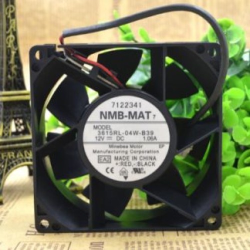 NMB 3615RL-04W-B39 12V 1.06A 92*92*38MM three line axial flow fan NMB 3615RL-04W-B39 12V 1.06A 92*92*38MM three line axial flow fan