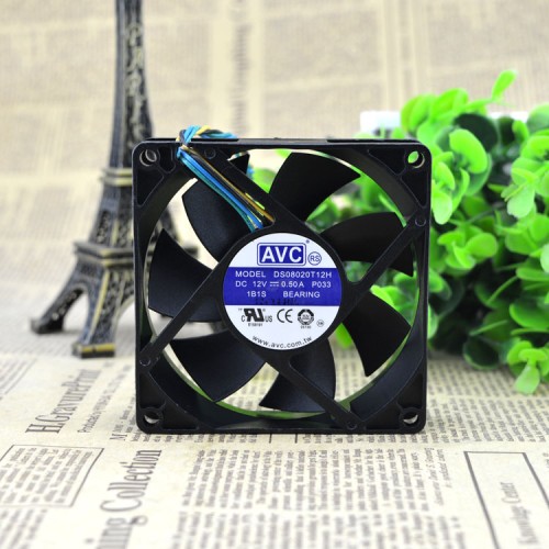 AVC DS08020T12H 0.50A 4-Wire PWM Temperature Control Fan AVC DS08020T12H 0.50A 4-Wire PWM Temperature Control Fan