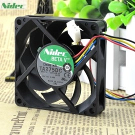 Nidec TA275DC C35598-35 GFOX 7cm 12V 0.48A four-wire pwm axial fan