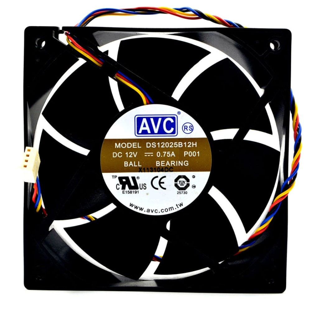 AVC DS12025B12H P001 DC 12V 0.75A 12cm  PWM Cooling Fan