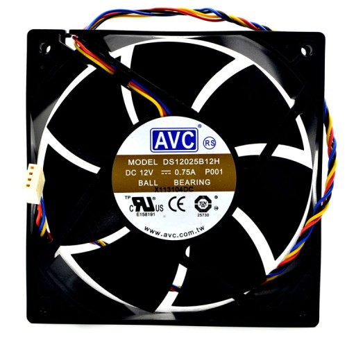 AVC DS12025B12H P001 DC 12V 0.75A 12cm PWM Cooling Fan AVC DS12025B12H P001 DC 12V 0.75A 12cm PWM Cooling Fan