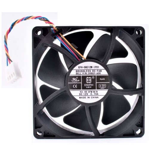 EFH-08E12W-IP01 3VRGY-A00 80mm DC12V 0.70A fan EFH-08E12W-IP01 3VRGY-A00 80mm DC12V 0.70A fan