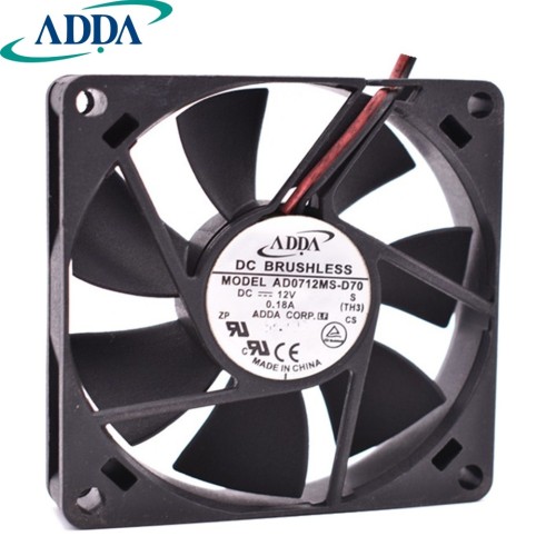 ADDA AD0712MS-D70 12V 0.18A chassis cooling fan ADDA AD0712MS-D70 12V 0.18A chassis cooling fan