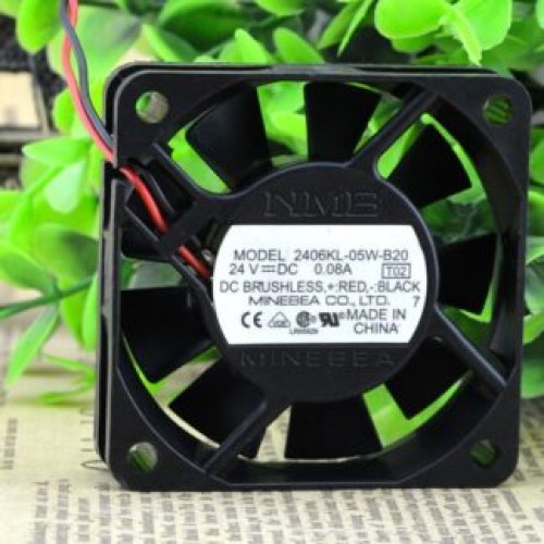 NMB 2406KL-05W-B20 6CM 24V 0.08A 6cm 2wire converter fan NMB 2406KL-05W-B20 6CM 24V 0.08A 6cm 2wire converter fan
