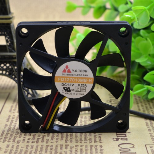 Y.S.TECH FD127010MB-H 12V 0.A speed ultra-thin cooling fan Y.S.TECH FD127010MB-H 12V 0.A speed ultra-thin cooling fan