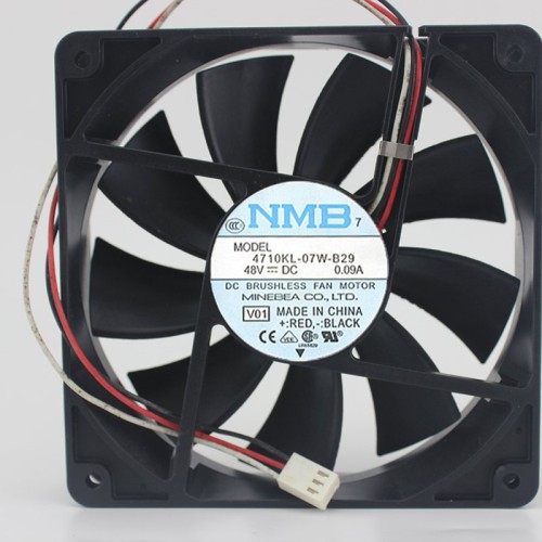 NMB 4710KL-07W-B29 48V 0.09A 120 * 120 * 25MM  cooling fan