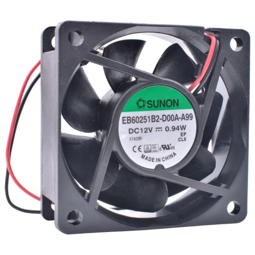 SUNON EB60251B2-D00A-A99 DC12V 0.94W 2pin cooling fan SUNON EB60251B2-D00A-A99 DC12V 0.94W 2pin cooling fan