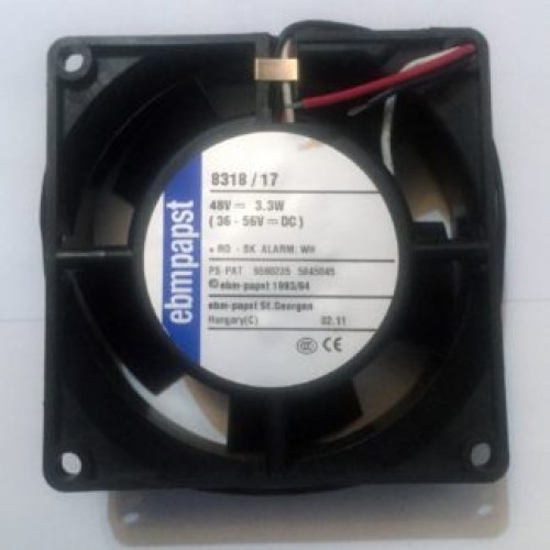 Ebmpapst 8318/17 80MM 48v DC Fan with Alarm Sensor 80x80x32 mm 36-56v DC 48VDC Ebmpapst 8318/17 80MM 48v DC Fan with Alarm Sensor 80x80x32 mm 36-56v DC 48VDC