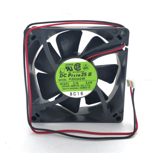 PUDC24Z4R DC Pixie25 Servo DC24V 0.10A 2.4W 2Lines Inverter Cooling Fan PUDC24Z4R DC Pixie25 Servo DC24V 0.10A 2.4W 2Lines Inverter Cooling Fan