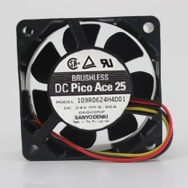Sanyo 109R0624H4D01 6cm 24V 0.06A inverter cooling fan