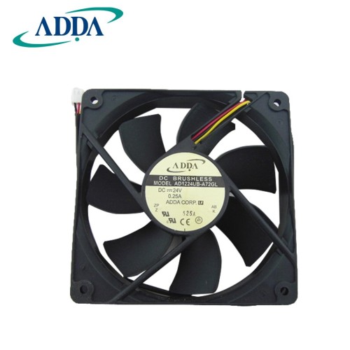 ADDA AD1224UB-A72GL 24V 120*120*25mm inverter cooling fan ADDA AD1224UB-A72GL 24V 120*120*25mm inverter cooling fan