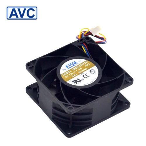 AVC 2B08038B12M 1.12A 12V PWM speed control violent fan AVC 2B08038B12M 1.12A 12V PWM speed control violent fan
