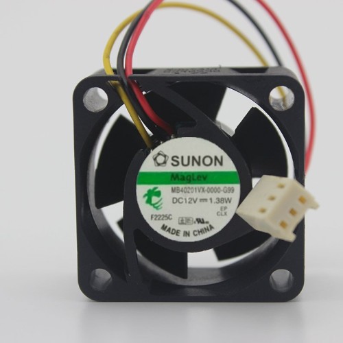SUNON MB401VX-0000-G99 40*40*MM 4CM DC12V 1.38W Fluid Bearing Case Axial Cooling Fan SUNON MB401VX-0000-G99 40*40*MM 4CM DC12V 1.38W Fluid Bearing Case Axial Cooling Fan