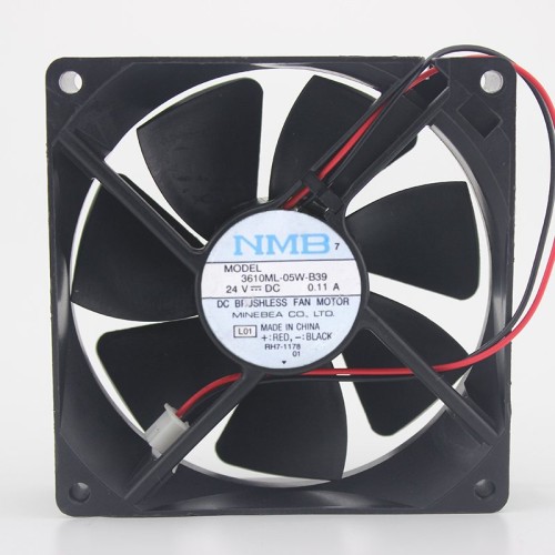 NMB 3610KL-05W-B39 24V 0.11A 9CM 3-wire ball chassis inverter fan NMB 3610KL-05W-B39 24V 0.11A 9CM 3-wire ball chassis inverter fan