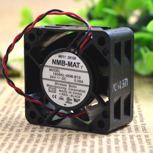 NMB 1608KL-05W-B10 24V 0.06A 4cm Double ball bearing cooling fan NMB 1608KL-05W-B10 24V 0.06A 4cm Double ball bearing cooling fan