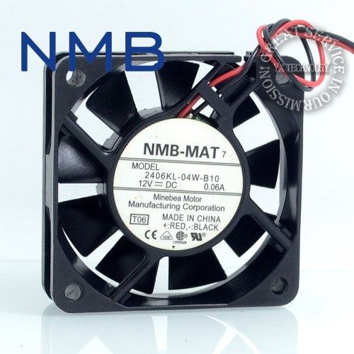 NMB 2406KL-04W-B10 12V 0.06A ball bearing cooling fan NMB 2406KL-04W-B10 12V 0.06A ball bearing cooling fan