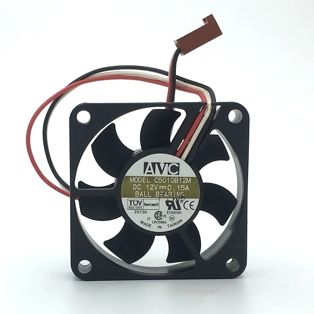 AVC C5010B12M 3-lines  DC12V 0.15A Dual Ball Bearing server inverter cooler cooling fan