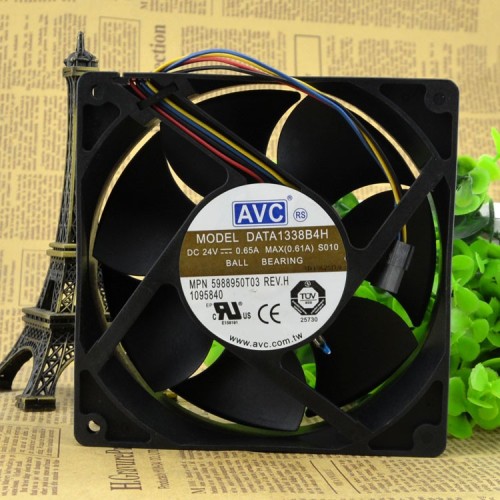 AVC DATA1338B4H 24V 0.65A dual ball bearing cooling fan AVC DATA1338B4H 24V 0.65A dual ball bearing cooling fan