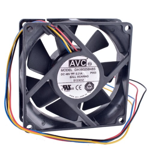 AVC DA08025B48S 48V 0.21A 4-wire double ball bearing server IPC cooling fan AVC DA08025B48S 48V 0.21A 4-wire double ball bearing server IPC cooling fan