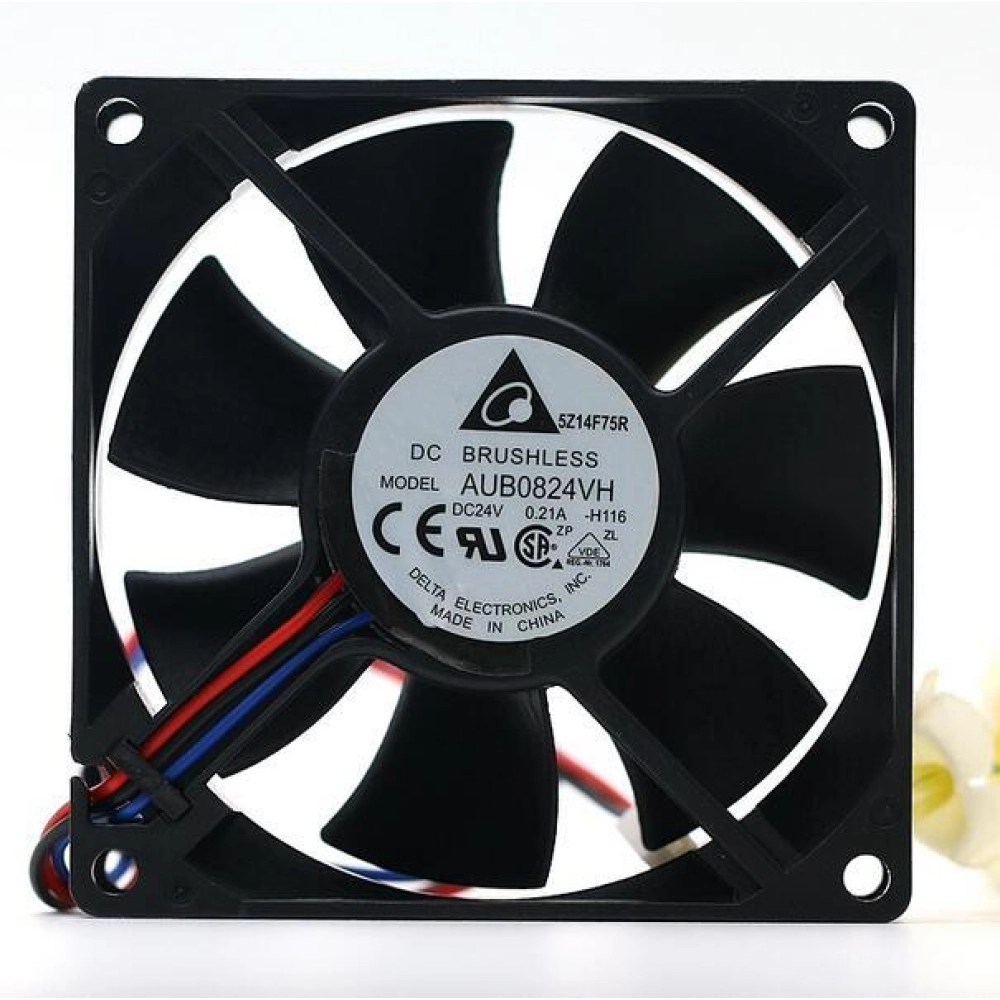 delta AUB0824VH DC24V 0.21A  8CM  3-wire cooling fan