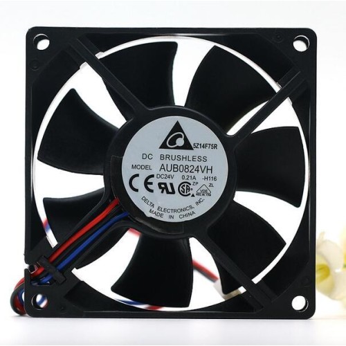 delta AUB0824VH DC24V 0.21A  8CM  3-wire cooling fan
