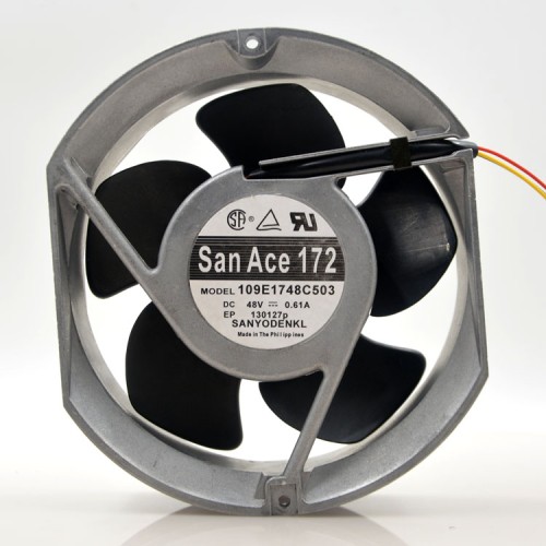 Sanyo 109E1748C503 48V 0.61A waterproof transformer chamber cooling fan Sanyo 109E1748C503 48V 0.61A waterproof transformer chamber cooling fan