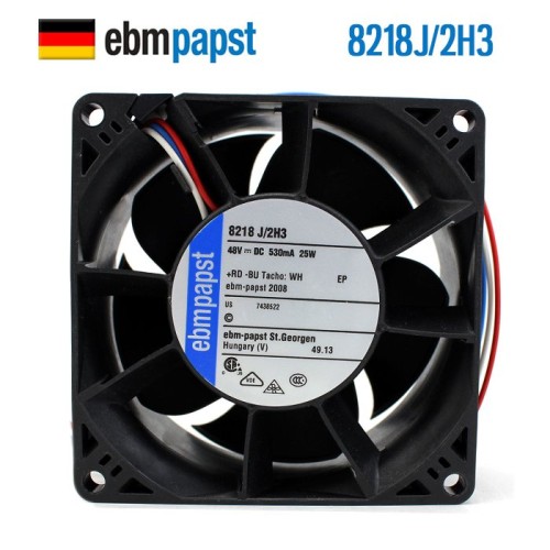 ebmpapst 8218J/2H3 48V 0.53A server DC cooling fan ebmpapst 8218J/2H3 48V 0.53A server DC cooling fan