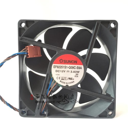 SUNON EF92251S1-Q09C-S9A 9225 12V 3.83W 4-wire 90 * 90 * 25mm Cooling fan SUNON EF92251S1-Q09C-S9A 9225 12V 3.83W 4-wire 90 * 90 * 25mm Cooling fan