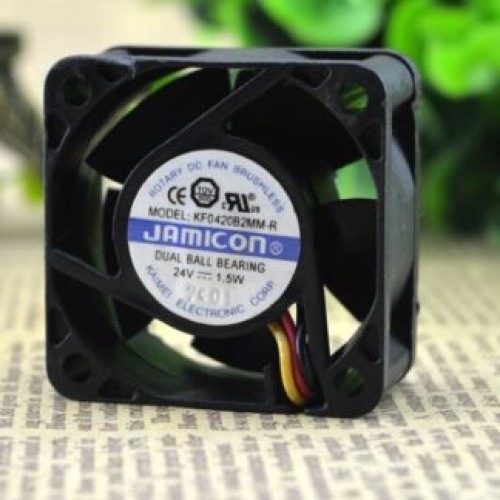JAMICON KF0420B2MM-R 24V 1.5W inverter cooling fan JAMICON KF0420B2MM-R 24V 1.5W inverter cooling fan