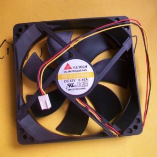 Y.S.TECH FD121225HB 12V 0.46A 12CM 125 3pin Chassis fan Y.S.TECH FD121225HB 12V 0.46A 12CM 125 3pin Chassis fan