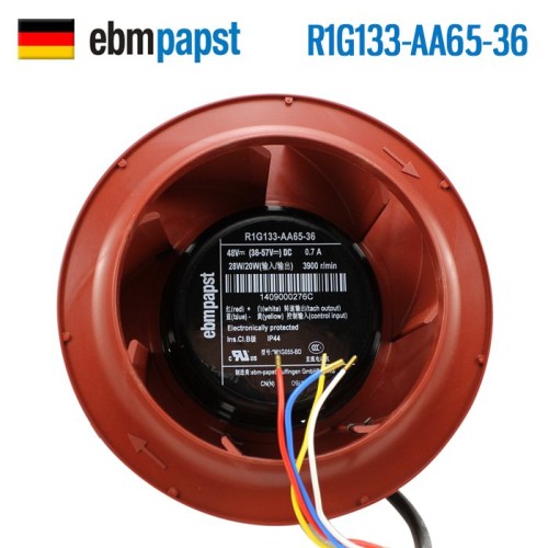 ebmpapst R1G133-AA65-36 48V 0.7A control speed cooling fan ebmpapst R1G133-AA65-36 48V 0.7A control speed cooling fan