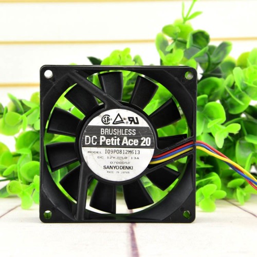 Sanyo 109P0812M613 DC12V 0.13a 8cm cooling fan Sanyo 109P0812M613 DC12V 0.13a 8cm cooling fan