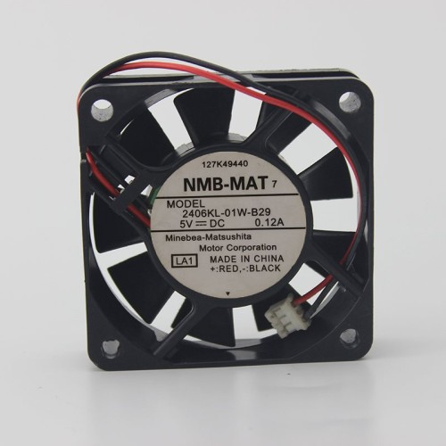 NMB 2406KL-01W-B29 6cm 5V 0.12A double ball bearing cooling fan NMB 2406KL-01W-B29 6cm 5V 0.12A double ball bearing cooling fan