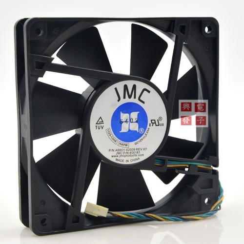 JMC 1225-12HS HAPW 12V 0.55A 12CM 125 1 * 1 * 25MM 4-wire PWM cooling fan JMC 1225-12HS HAPW 12V 0.55A 12CM 125 1 * 1 * 25MM 4-wire PWM cooling fan