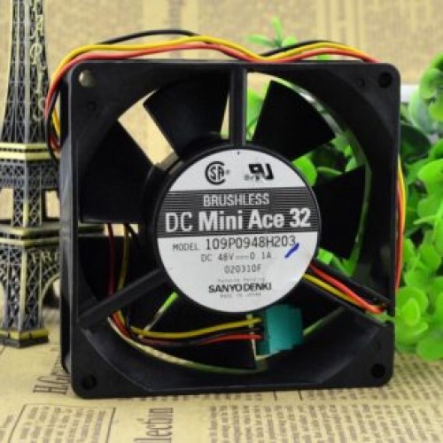 Sanyo denki 109P0948H203 DC48V 0.1A DC Mini ACE 32 BRUSHLESS fan Sanyo denki 109P0948H203 DC48V 0.1A DC Mini ACE 32 BRUSHLESS fan