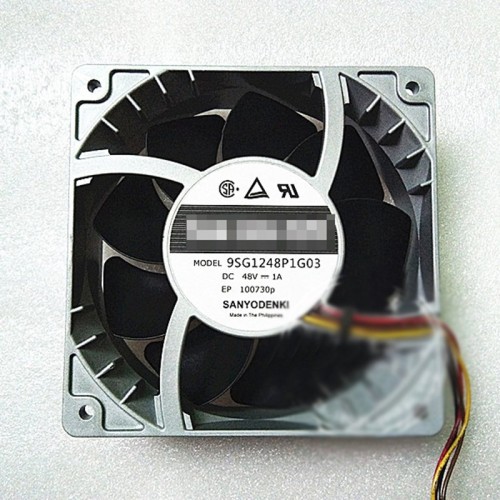 Sanyo 9SG1248P1G03 48V 1.0A 12cm 4pin PWM Metal heat-resistant fan Sanyo 9SG1248P1G03 48V 1.0A 12cm 4pin PWM Metal heat-resistant fan