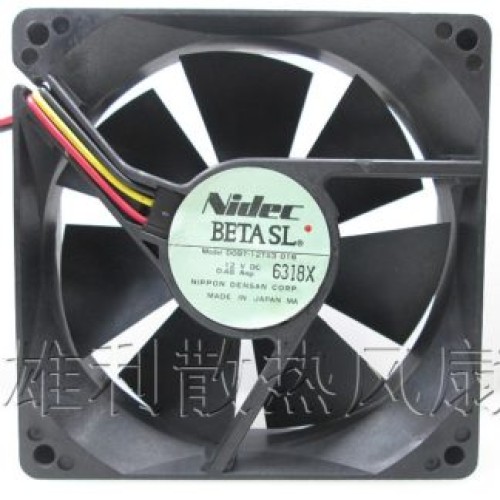 Nidec D09T-12TS3 01B 12V 0.48A 3-wire cooling fan Nidec D09T-12TS3 01B 12V 0.48A 3-wire cooling fan