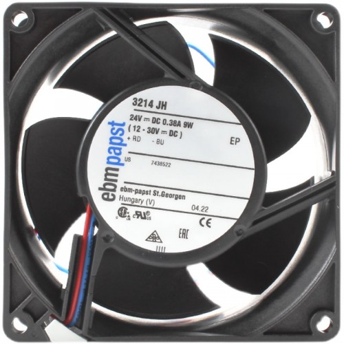 3214JH ebmpapst DC24V 0.38A 9W inverter cooling fan 3214JH ebmpapst DC24V 0.38A 9W inverter cooling fan