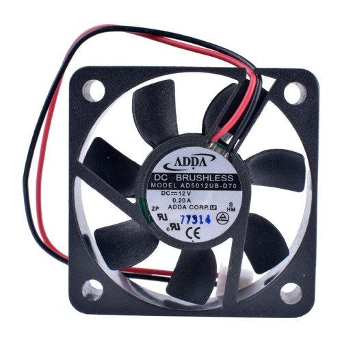 ADDA AD5012UB-D70 DC12V 0.2A double ball bearing cooling fan ADDA AD5012UB-D70 DC12V 0.2A double ball bearing cooling fan