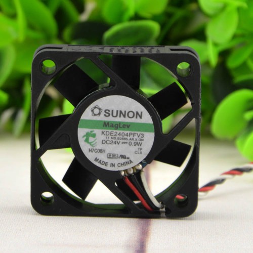 SUNON KDE2404PFV3 24V 0.9W 4CM 3line cooling fan SUNON KDE2404PFV3 24V 0.9W 4CM 3line cooling fan