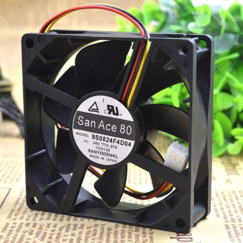 Sanyo 9S0824F4D04 8025 24V 0.07A 3 wires for cooling fan Sanyo 9S0824F4D04 8025 24V 0.07A 3 wires for cooling fan