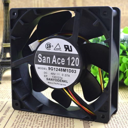 Sanyo SAN ACE 9G1248M1D03 DC48V 0.07A Industrial Fan Sanyo SAN ACE 9G1248M1D03 DC48V 0.07A Industrial Fan