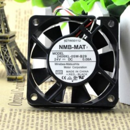 NMB 2406KL-05W-B29 24V 0.08A 3 wire converter cooling fan NMB 2406KL-05W-B29 24V 0.08A 3 wire converter cooling fan